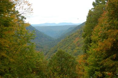 Appalachian Valley in early autumn, Babcock State Park, WV October 2013 on andreabadgley.com